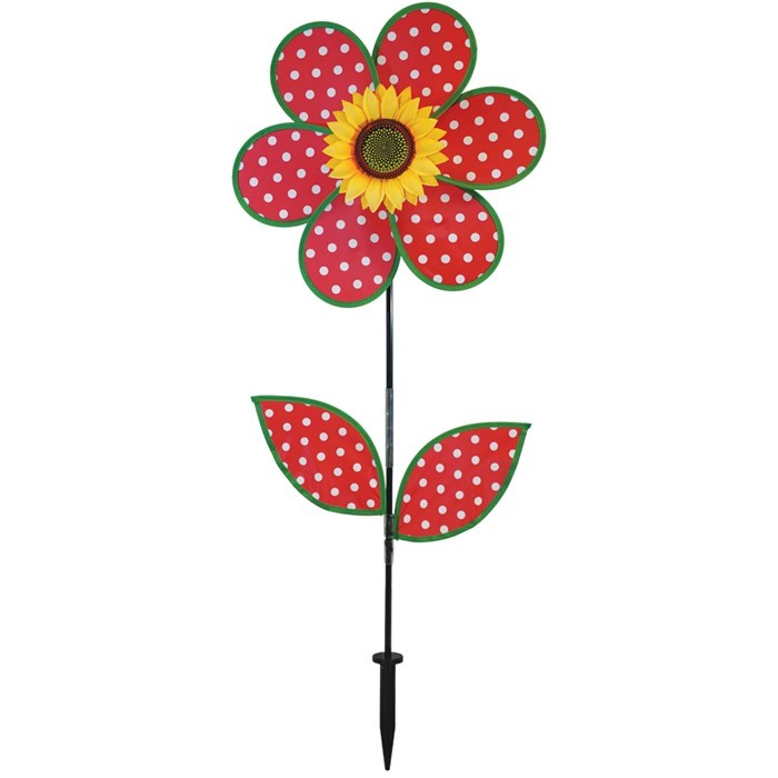 In the Breeze 16" Polka Dot Flower with Leaves 2647