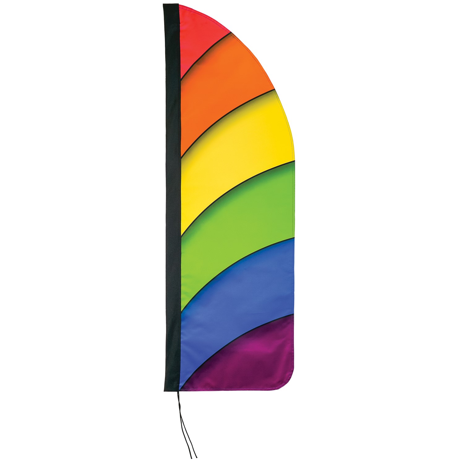 In the Breeze 4' Heavy Duty Rainbow Double Sided Feather Banner 4558