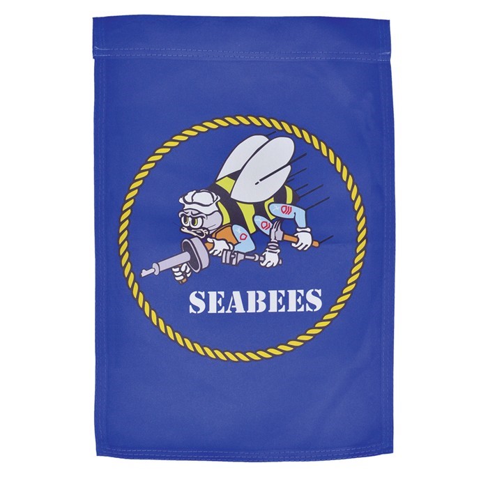 Navy Seabee Garden Flag In The Breeze 