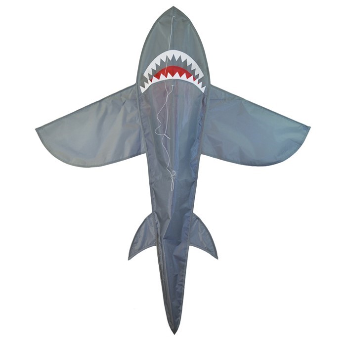 In the Breeze 5' 3D Grey Shark Kite 3338