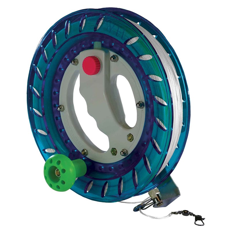 In the Breeze 80 LB x 800' 9-inch Kite Reel, Blue 3447