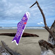 In the Breeze 36" Purple Koi 4787 View 2