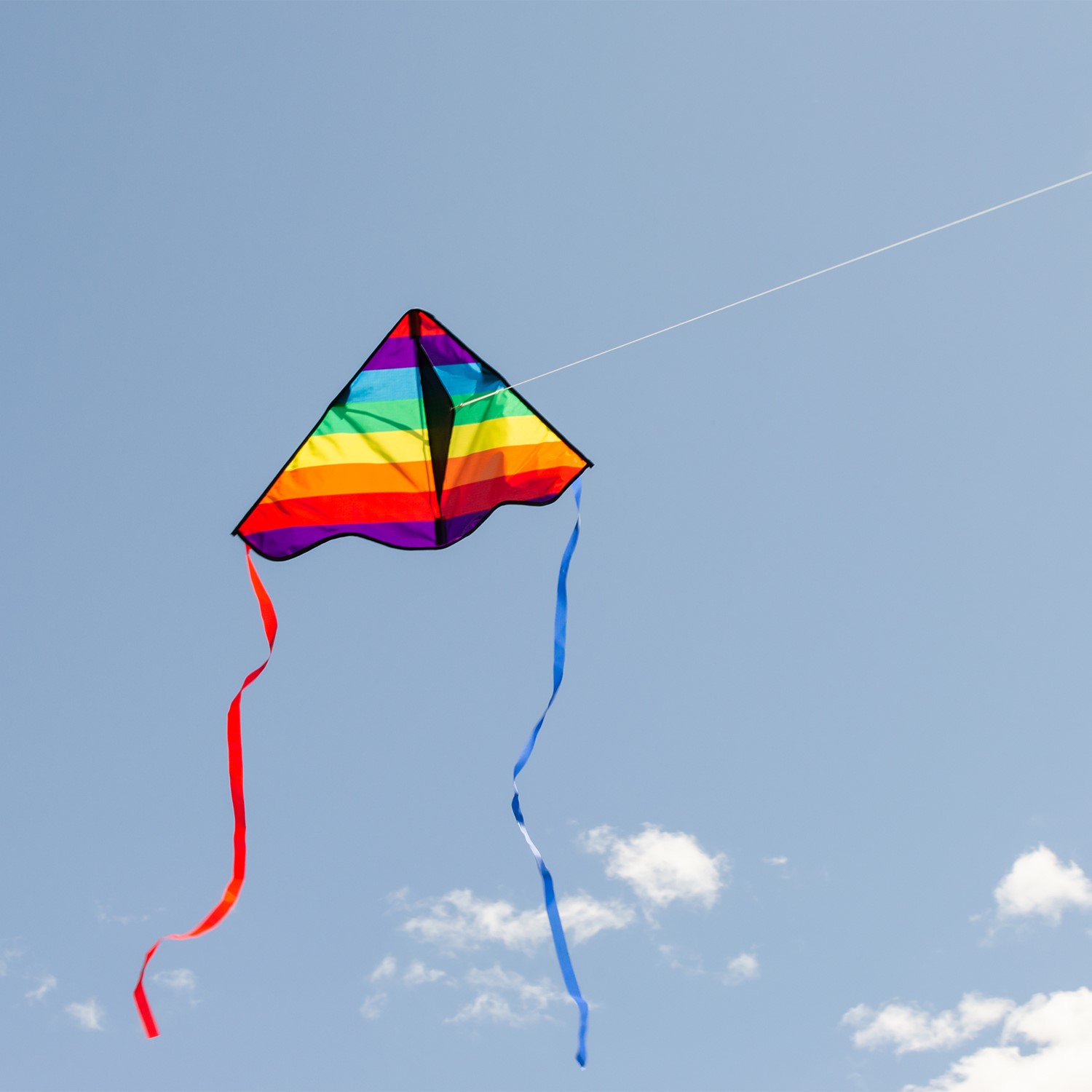  In the Breeze Rainbow Stripe Flutterfly Delta Kite, 43 : Toys  & Games