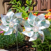 In the Breeze Silver Sparkle Pinwheels - 8 PC 2783 View 3