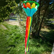 In the Breeze Rainbow 38" Lotus Flower Windsock 5198 View 3