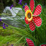 In the Breeze 16" Polka Dot Flower with Leaves 2647 View 4