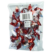 In the Breeze Red & Silver Mylar Pinwheels - 8 PC 2761 View 5