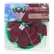 In the Breeze Burgundy 38" Lotus Flower Windsock 5201 View 4