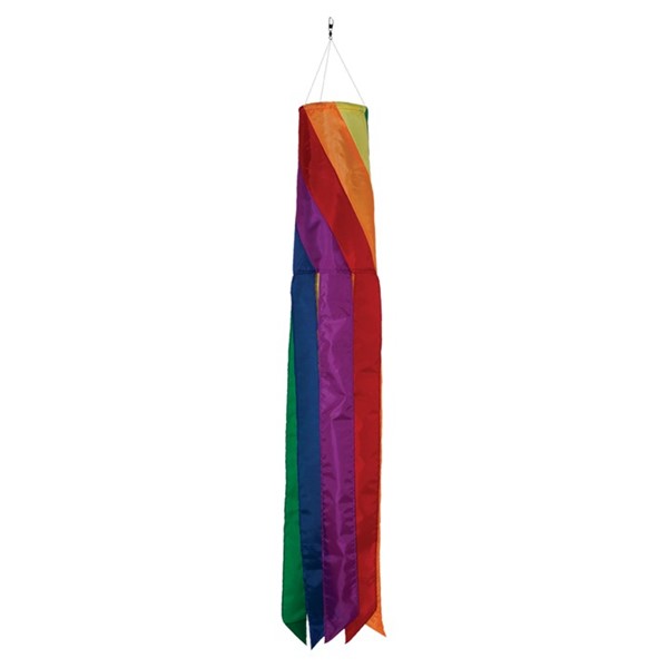 in The Breeze 5186 24-Inch Rainbow Ribbon Windsock
