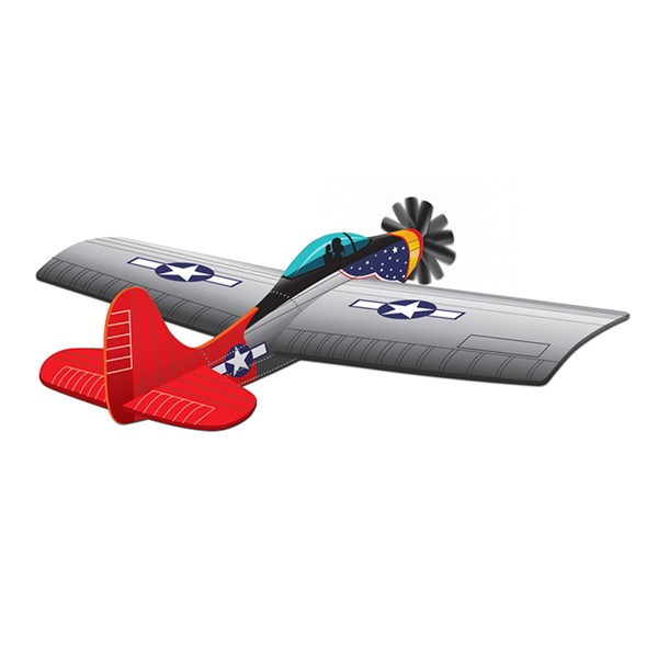 Two MicroKite 5 Inch by Kites Mini Mylar Kite P-51 Mustang for sale online
