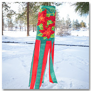 Poinsettia Windsock